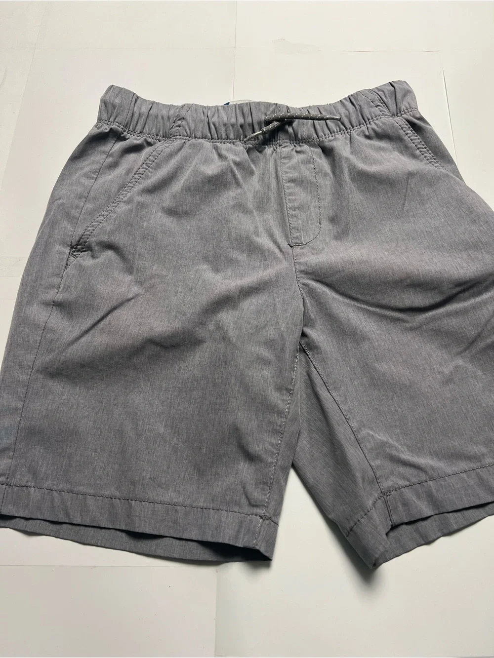 Old Navy Boy Gray Elastic-Waist Casual Shorts Large (10-12)